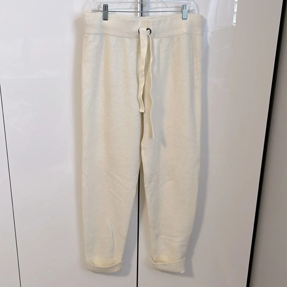 Zara Pants - ZARA Knit Jogger Drawstring Wide Hem Wool Blend, Size L